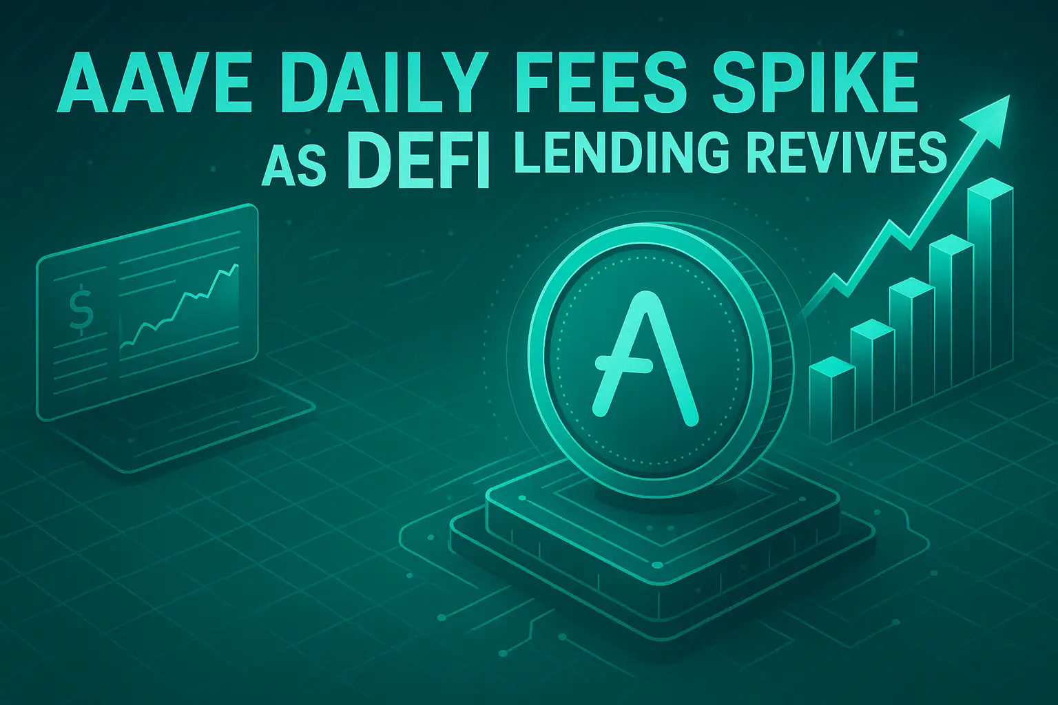 AAVE Daily Fees Spike 200% as DeFi Lending Revives