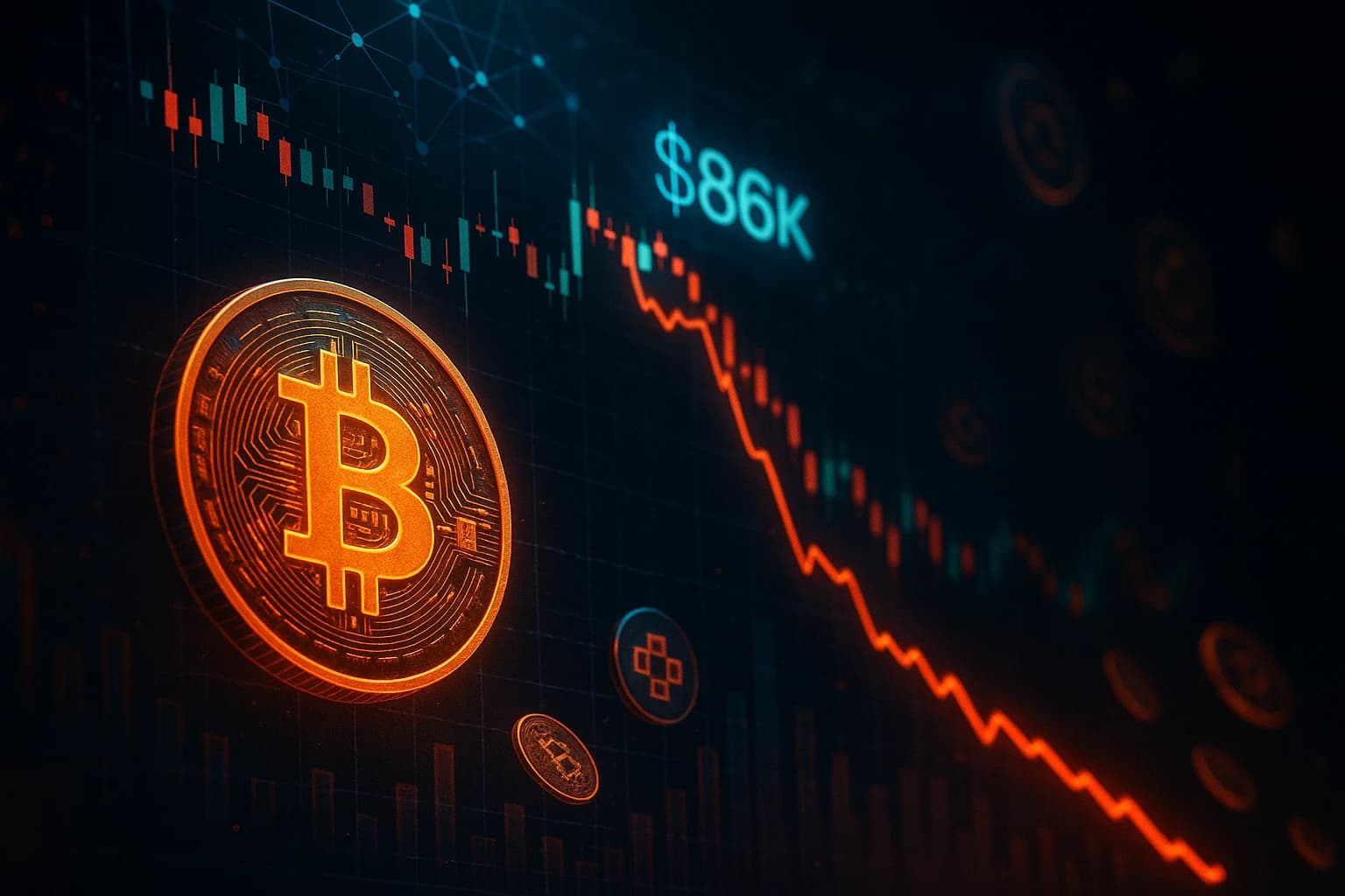 Bitcoin Slides to $86K as December Selloff Sparks Heavy Liquidations