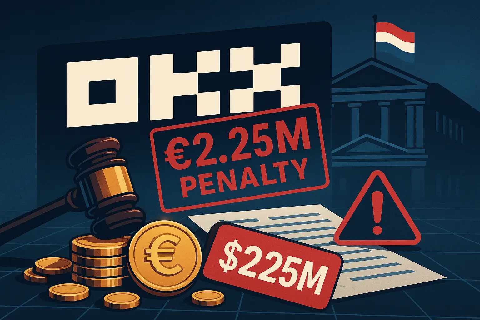 Dutch Central Bank Penalizes OKX €2.25M Over Licensing Breach