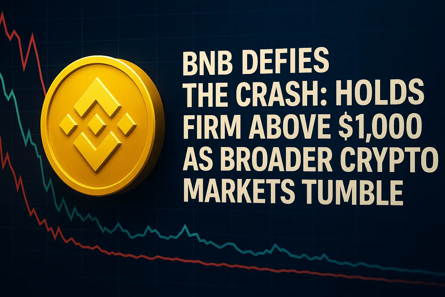 BNB Defies the Crash: Holds Firm Above $1,000 as Broader Crypto Markets Tumble