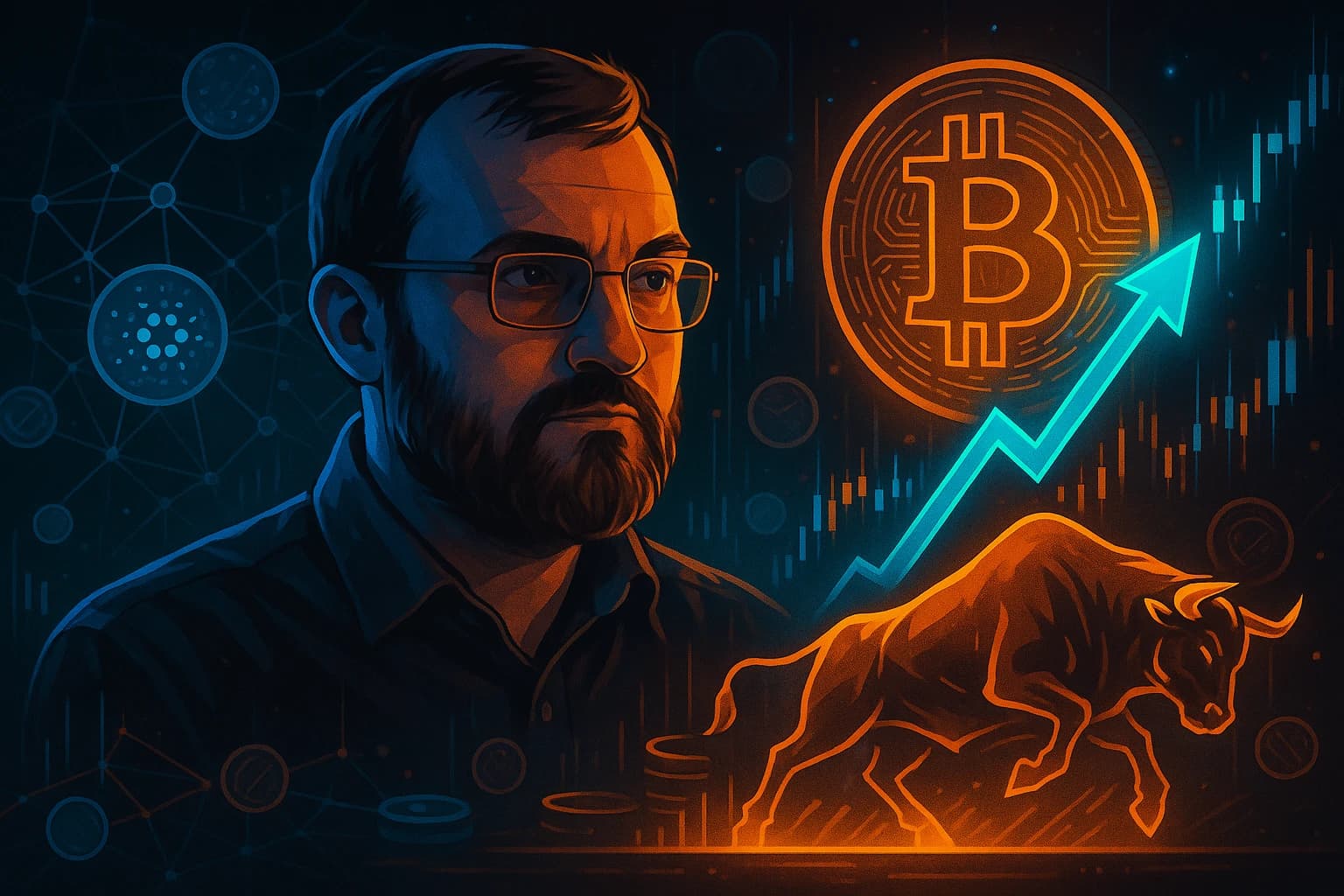 Cardano Founder Maintains Bullish Bitcoin Forecast as Crypto Faces Short-Term Volatility